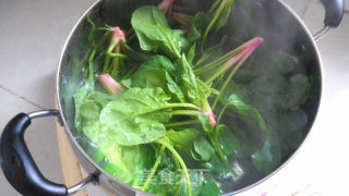 麻汁菠菜的做法步骤：2
