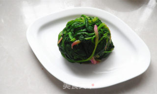 麻汁菠菜的做法步骤：5