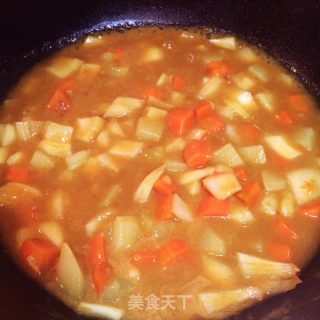 大白咖喱饭的做法步骤：7