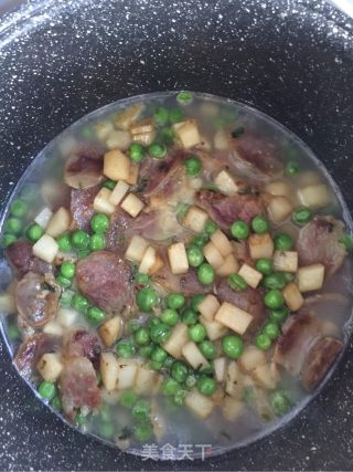 香肠焖饭的做法步骤：9