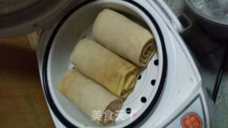 家庭版豆皮肉卷的做法步骤：7