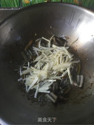 茭白炒鳝丝的做法步骤：7