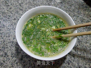 野葱炒鸡蛋的做法步骤：7