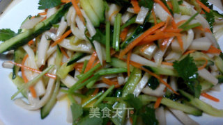 杏鲍菇拌黄瓜的做法步骤：5