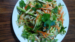 杏鲍菇拌黄瓜的做法步骤：6