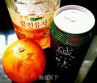 橙子苏打的做法步骤：1