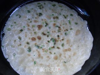 香葱鸡蛋煎饼的做法步骤：7