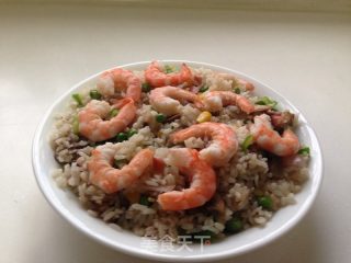 培根虾仁芝士焗饭的做法步骤：5