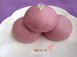 【手工·奶香紫薯馒头】的做法步骤：20