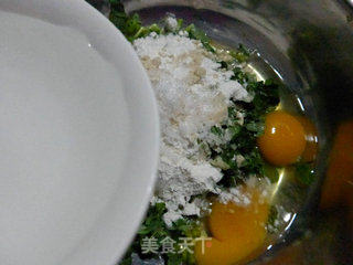 鸡蛋草籽饼的做法步骤：7
