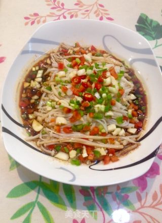 白灼金针菇的做法步骤：6
