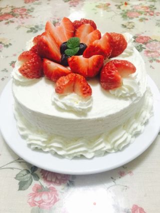 奶油草莓蛋糕的做法步骤：13
