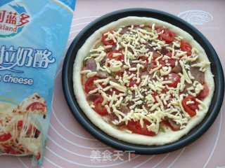 黑椒牛肉披萨的做法步骤：10