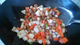 杏鲍菇鸡丁的做法步骤：6