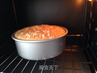 【杏仁蜂蜜戚风蛋糕】的做法步骤：14