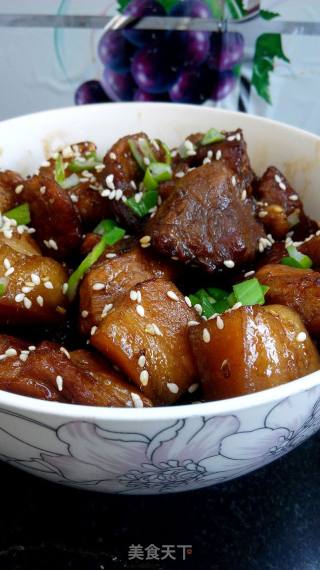 红酒可乐焖肉块的做法步骤：7