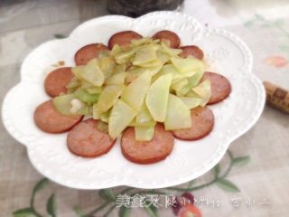 莴苣火腿小炒的做法步骤：5