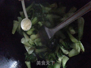 清炒青菜的做法步骤：4