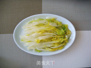 虾仁扒娃娃菜的做法步骤：5