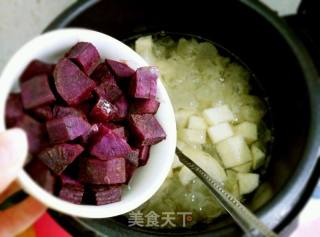 紫薯银耳雪梨汤的做法步骤：6