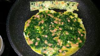 菠菜厚蛋烧的做法步骤：6