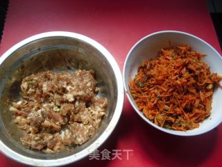 香菇胡萝卜肉馅饼的做法步骤：7