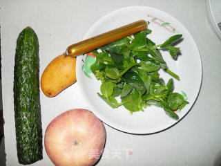 大眼蛙菜汁饼的做法步骤：1