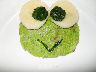 大眼蛙菜汁饼的做法步骤：13