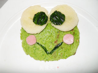 大眼蛙菜汁饼的做法步骤：14