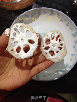 煎烧莲藕盒的做法步骤：5