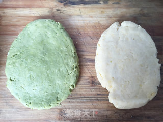 酥脆司康（抹茶和原味）的做法步骤：1