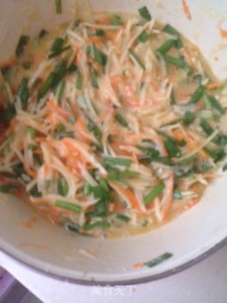 蔬菜饼的做法步骤：5