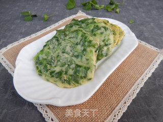 苜蓿鸡蛋饼的做法步骤：10