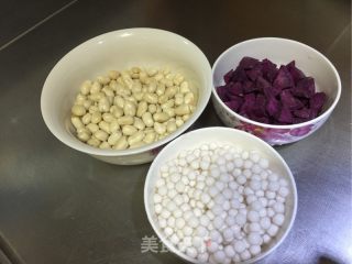 紫薯花生西米露的做法步骤：7