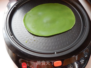菠菜米饼的做法步骤：10