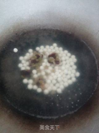 水果彩豆圆子甜汤的做法步骤：2