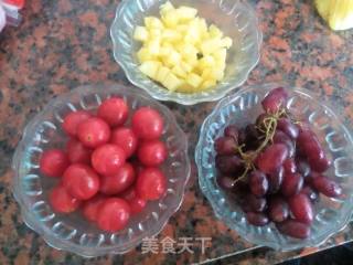 水果彩豆圆子甜汤的做法步骤：5