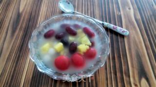 水果彩豆圆子甜汤的做法步骤：6