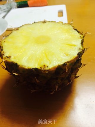 菠萝饭的做法步骤：1
