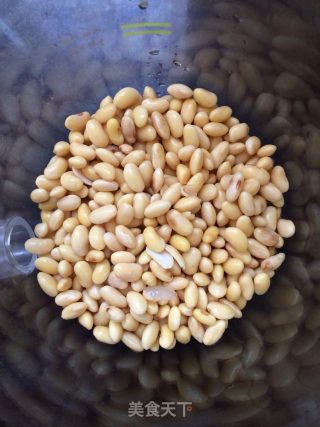 玫瑰花豆浆的做法步骤：1