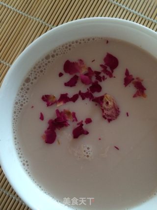 玫瑰花豆浆的做法步骤：4