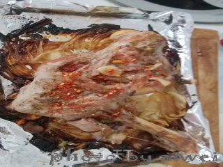 罗勒叶烤羊腿的做法步骤：12