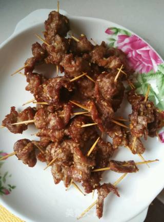牙签肉的做法步骤：6