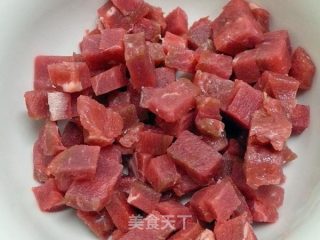香草西红柿牛肉丁 ★口口牛排 9的做法步骤：2