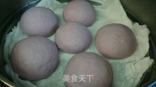 椰汁紫薯馒头的做法步骤：9