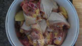 粽叶飘香——糯米粽叶鸡的做法步骤：3