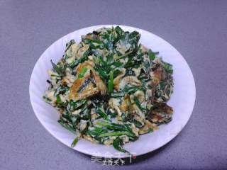 韭菜炒鸡蛋的做法步骤：6