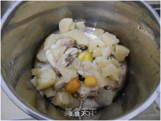 柚子鸡汤的做法步骤：3