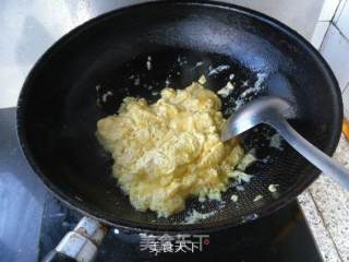 蛋烧韭菜的做法步骤：4
