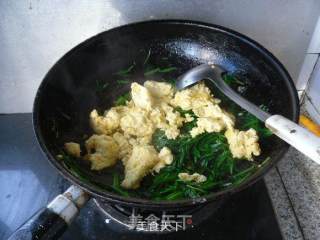 蛋烧韭菜的做法步骤：9